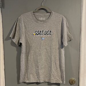 GOAT USA Showtime Softball Gray Short Sleeve Men's Tee Size M